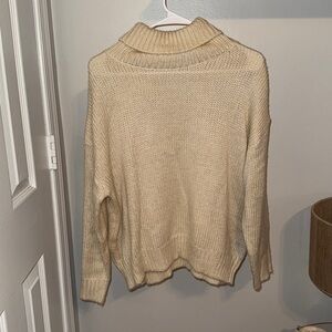 Cozy Cream Turtleneck Sweater
